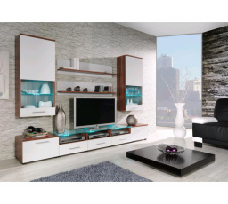 Obývací stěna CAMA II - švestka-bílá