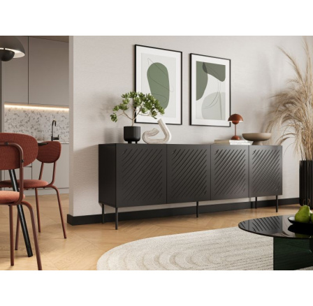 Komoda SIENA 200, černá Komoda SIENA 200, černá