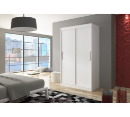 Posuvná skříň COLLIN 120 Bílá+Bílá