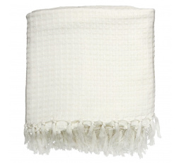 Přehoz/Přikrývka Waffle bílá 150x200cm