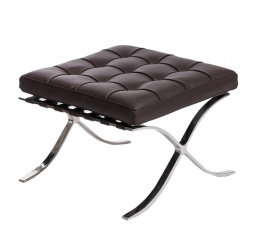 Podnožka BA1 hnědá přírodní kůže