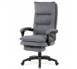 Kancelářské křeslo, výškově nastavitelná, šedá látka, KA-Y350 GREY