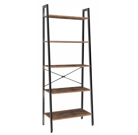 Regál R1-FX 5P rustikální hnědá R15P-FX