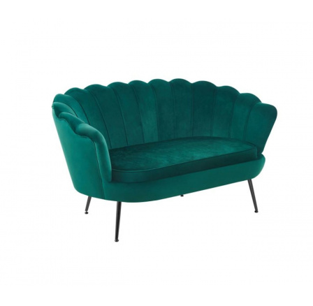 Sofa SF1-FXJG sametová zelená , nohy černé