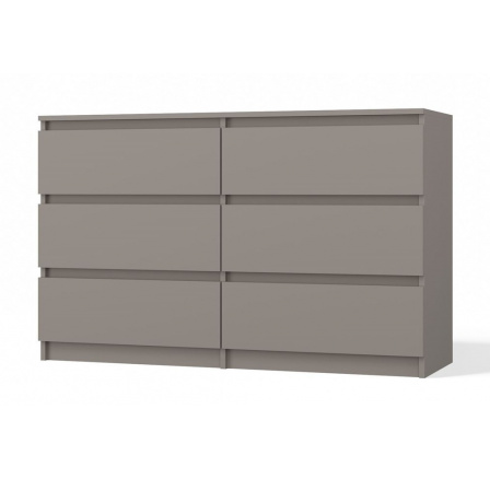 Komoda Malvína M6 120, šedá jíl