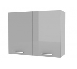 Kuchyňská horní skříňka Femme G60 2D, šedý lesk