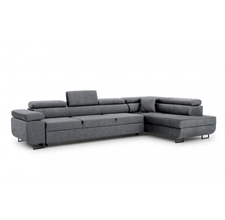 Rohová sedačka Annabelle Maxi s funkcí spaní / černé nohy