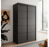 Šatní skříň LIZI 120, Černá/Černá