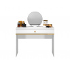 Toaletní stolek GOLDIN 10, Alpská bílá/Bílý Lesk