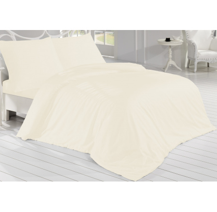 Saténový povlak na relaxační polštář smetanový 45x120