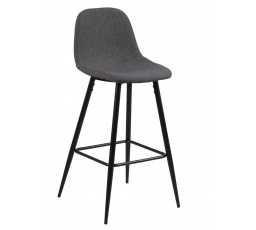 Barová stolička Wilma vysoká tmavě šedá / černá