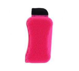 Škrabka se silikonovou houbičkou růžová