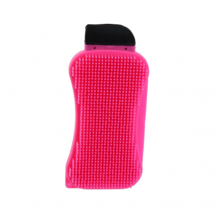 Škrabka se silikonovou houbičkou růžová