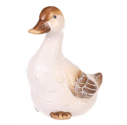 Kachna - zahradní figurka, menší, keramika