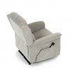 Polohovací křeslo, elektrické kabelové ovládání, béžová, látka, TV-7072 LAN2