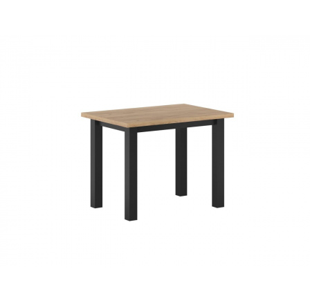 Stůl dub zlatý craft/černý 70x100 MONTE