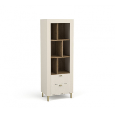 Systém "MOSSA" MO4 (Nízký regál 2S) - Barva: dub whisky