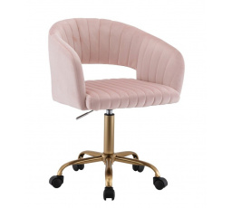 Kancelářské křeslo FB7JG, Růžová/Zlatá