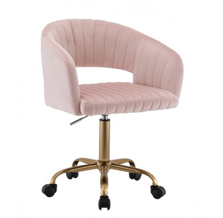 Kancelářské křeslo FB7JG, Růžová/Zlatá