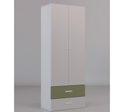 Šatní skříň LUMIK 2DS Kašmír Zelená oliva