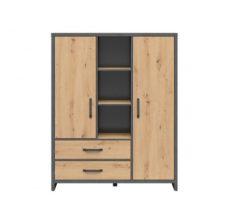 Regál WESTON REG2D2S, dub artisan/matera Regál WESTON REG2D2S, dub artisan/matera