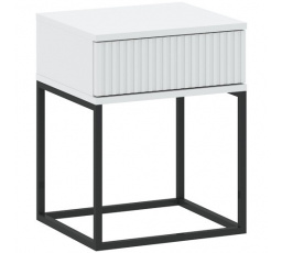 Noční stolek 1S 40 NR1, bílá