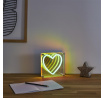 LED lampa Srdce s neonovým efektem