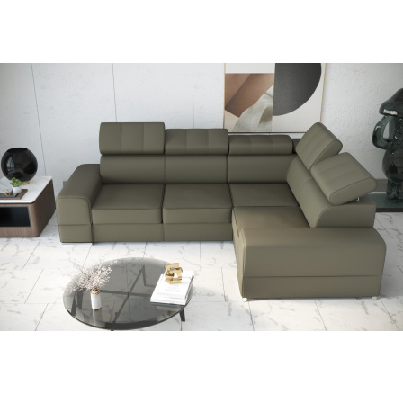 Rohová sedací souprava ROYAL II 280×210 přírodní kůže - levá, přírodní kůže - volitelná barva