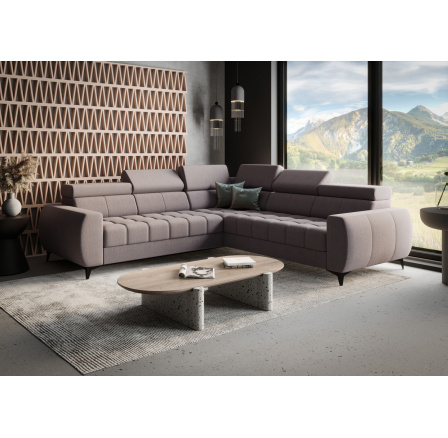 Rohová sedací souprava PORTO MAX 255X255 cm - šedá , pravá