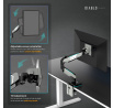 Držák na monitor 49 palců, šedo-černý LED RGB X-ARM