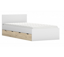 Postel - JOY I 36, Bílá/Dub Artisan