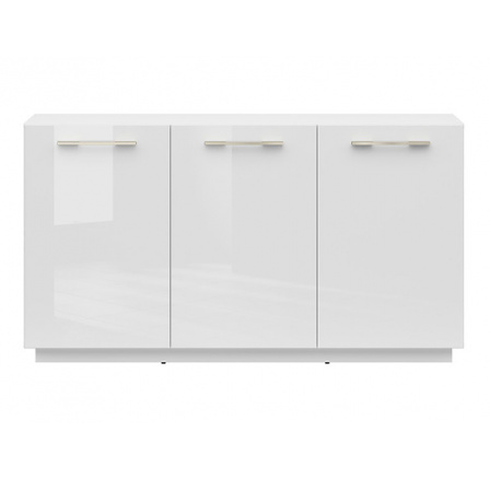 Komoda FL SMART KOM3D/KPL, bílá alpská/bílý lesk Komoda FL SMART KOM3D/KPL, bílá alpská/bílý lesk