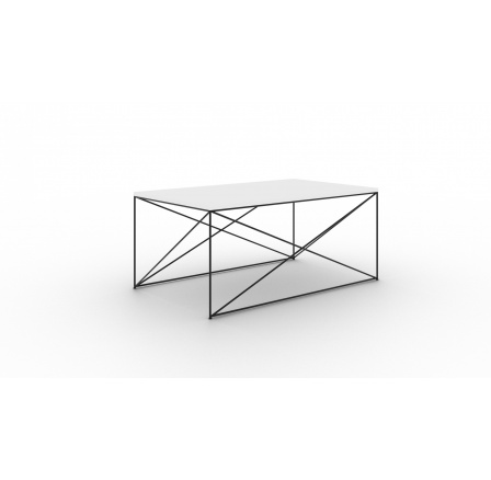 Konferenční stolek Dante Bílý+Bílý Lesk