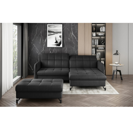 Rohová sedací souprava LORELLE + Taburet Monolith 97 110x200 Pravý 1