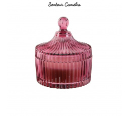 Svíčka z českého skla L červená