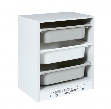 Regál s kontejnery Elmo S do dětského pokoje