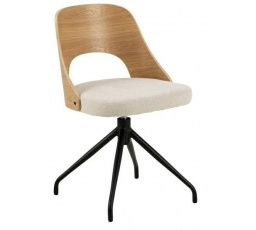 Židle Lucy dub/ béžová otočná