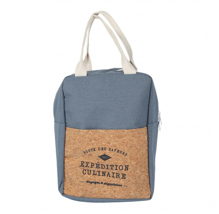 Taška na oběd Refreshing Cork 5l modrá
