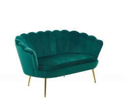 Sofa SF1-FXJG sametová zelená ,nohy zlaté
