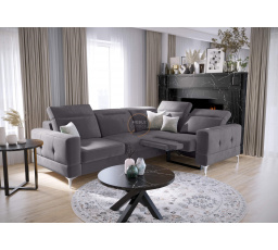 Rohová sedací souprava MALIBU , relax s funkcí spaní 185x250 cm - volitelný odstín , pravá