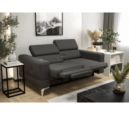 Sofa TOSCANIA II , relax 185 cm - šedá