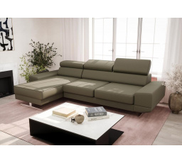 Rohová sedací souprava MILANO MINI přírodní kůže - přírodní kůže - volitelná barva, levá