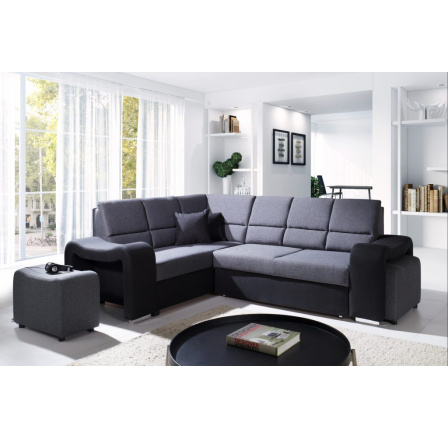 Rohová sedací souprava Wiki L tm.šedá/černá Rohová sedací souprava Wiki L tm.šedá/černá