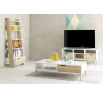 TV komoda RETRO 383, Bílá/Dub