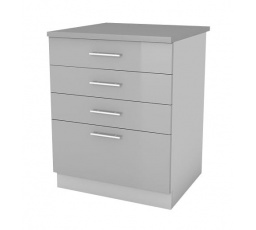 Kuchyňská skříňka Femme SZ60 4SZ, šedý lesk