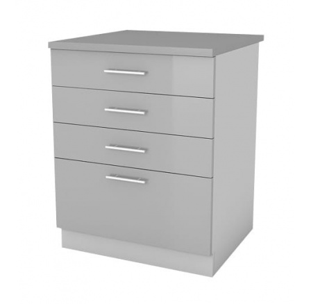 Kuchyňská skříňka Femme SZ60 4SZ, šedý lesk