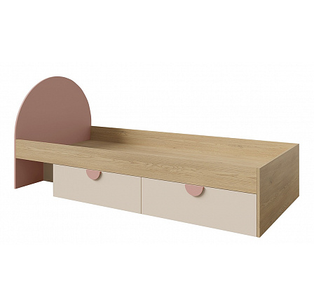 Postel Leya R13 P/L dub cremona/macadamia/pudrová růžová