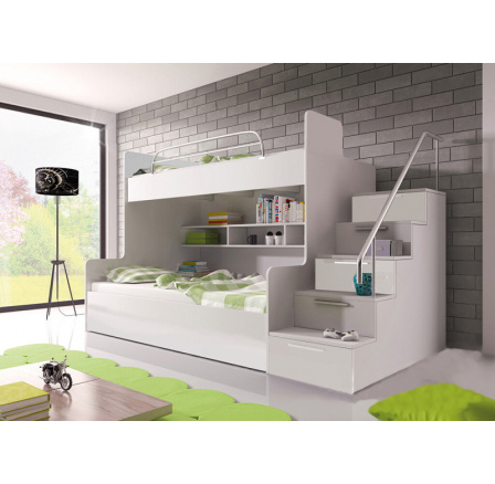 Patrová postel PARADISE, Bílá Patrová postel PARADISE, Bílá