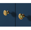 Komoda MARINE 03, Tmavě modrá/Zlatá