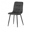 Jídelní židle, šedá, sametová látka, CT-281 GREY4